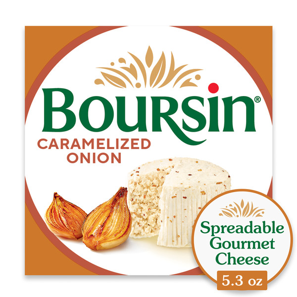Boursin Spreadable Gourmet Caramelized Onion & Herbs Cheese