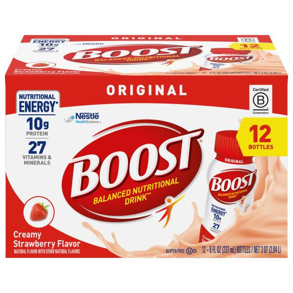 BOOST Balanced Nutritional Drink, Creamy Strawberry Flavor, Original