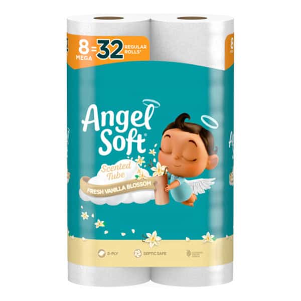 Angel Soft Toilet Paper With Vanilla Scented Tube