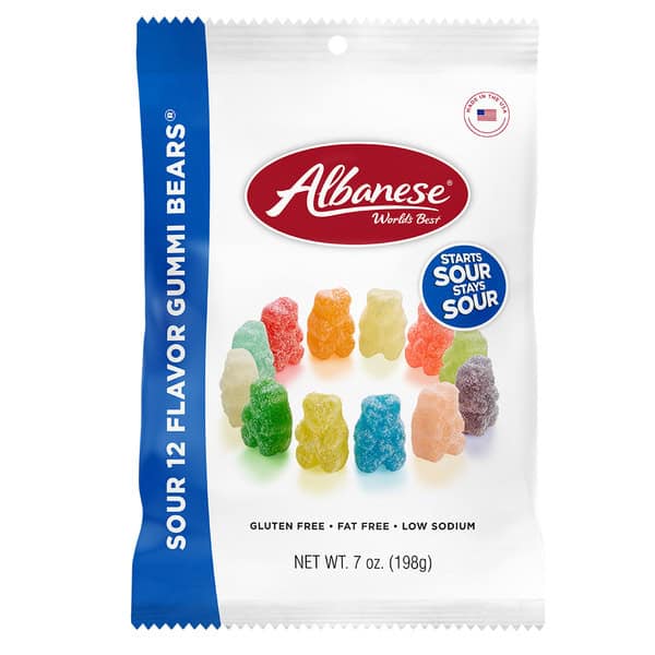 Albanese Sour 12 Flavor Gummi Bears